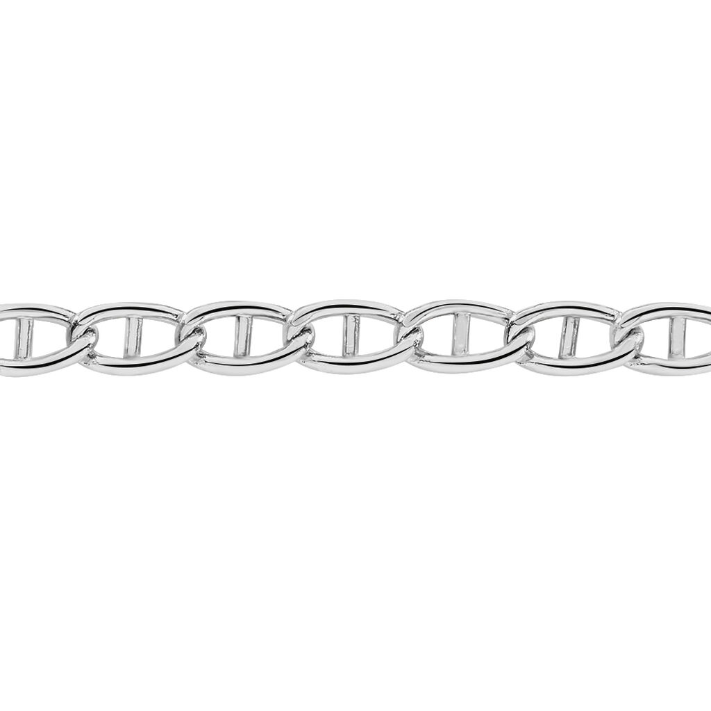 Chaîne Capucin Or Blanc Maille Marine Plate - Chaines Femme | Marc Orian