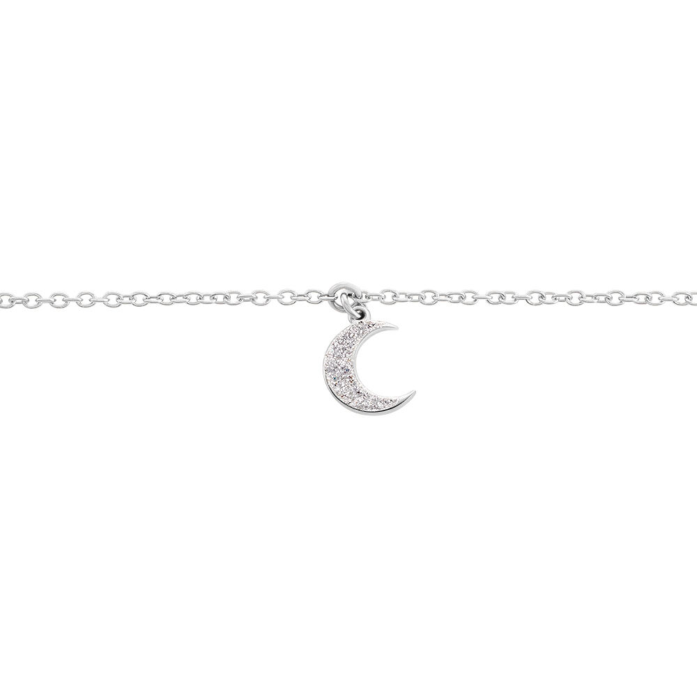 Bracelet Twiggy Argent Blanc - Bracelets chaînes Femme | Marc Orian