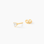 Bijoux D'Oreilles Ruchel Or Jaune Diamant Synth&eacute;tique - Piercings d'oreilles Femme | Marc Orian