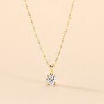 Collier Aphrodite Or Jaune Diamant Synthetique - Colliers avec pierres Femme | Marc Orian