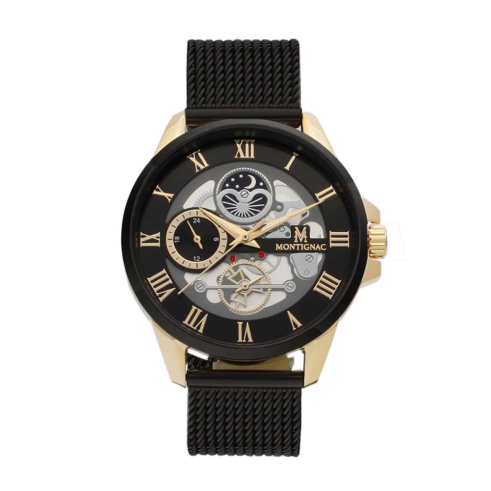 Montre Montignac Round Noir - Montres &eacute;tanches Homme | Marc Orian