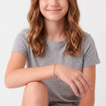 Bracelet Identit&eacute; Etheline Maille Gourmette Or Jaune - Bracelets mailles Enfant | Marc Orian