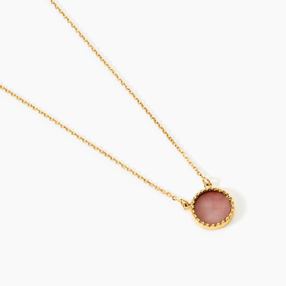 Collier Heida Or Jaune Calc&eacute;doine - Colliers avec pierres Femme | Marc Orian