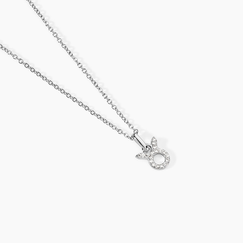 Collier Astra Argent Blanc Oxyde De Zirconium - Colliers avec pierres Femme | Marc Orian