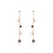 Boucles D'oreilles Pendantes Lorainne Argent Bicolore Oxyde - Pendantes Femme | Marc Orian