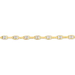 Bracelet Carlo Or Bicolore Maille Marine Ronde - Bracelets mailles Homme | Marc Orian