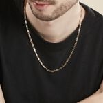 Collier Danae Plaquette Or Bicolore - Chaines Homme | Marc Orian