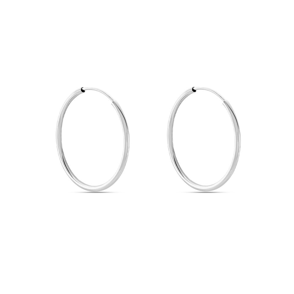 Créoles Dominae Flexible Or Blanc - Créoles Femme | Marc Orian
