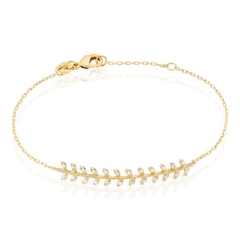 Bracelet Fabrizia Plaqué Or Jaune Oxyde De Zirconium - Bracelets chaînes Femme | Marc Orian