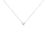 Collier Teani Or Blanc Diamant