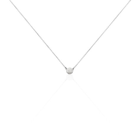 Collier Teani Or Blanc Diamant - Colliers avec pierres Femme | Marc Orian