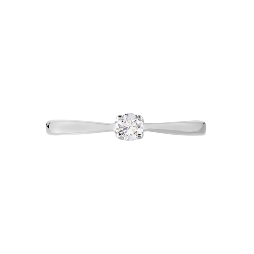 Bague Solitaire Vicoeuria Or Blanc Diamant - Solitaires Femme | Marc Orian
