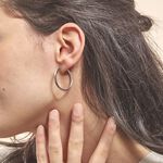 Cr&eacute;oles Ilana Or Blanc - Cr&eacute;oles Femme | Marc Orian