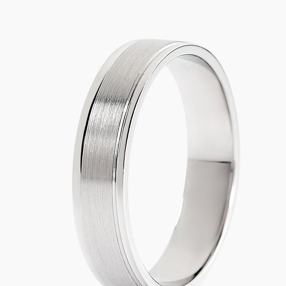 Alliance Patricio Palladium Blanc Ruban - Alliances duo Unisex | Marc Orian