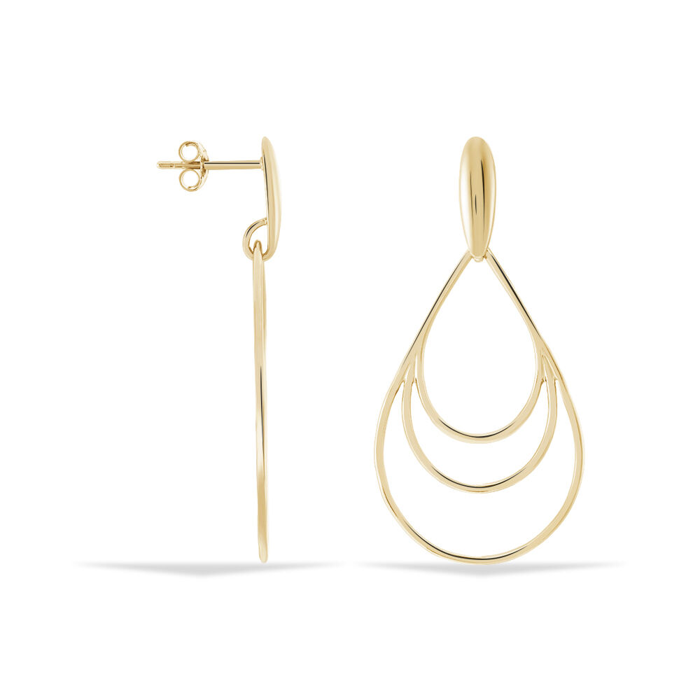 Boucles D'oreilles Pendantes Jenyfer Plaqué Or Jaune - Pendantes Femme | Marc Orian