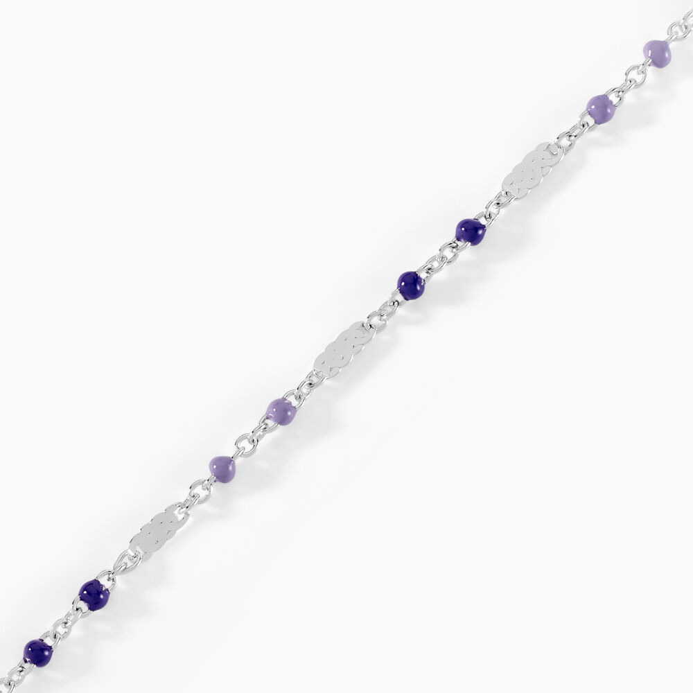 Bracelet Myliane Argent Blanc - Bracelets chaînes Femme | Marc Orian