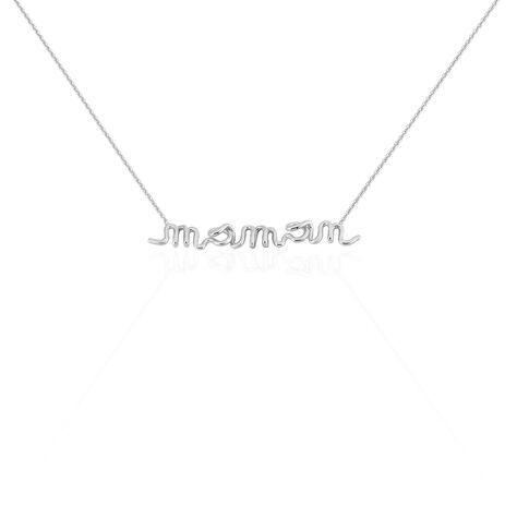 Collier Maman Argent Blanc - Colliers fantaisie Femme | Marc Orian