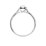 Bague Albane Or Blanc Diamant - Solitaires Femme | Marc Orian