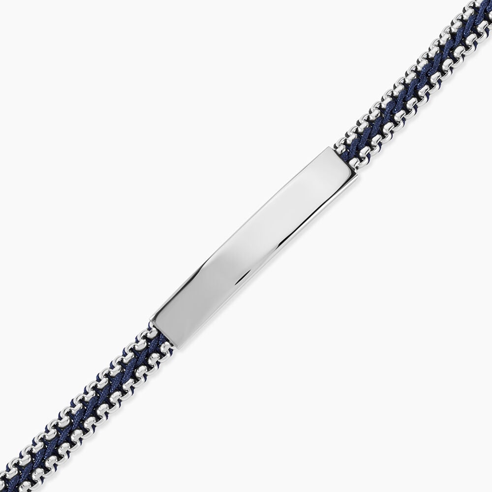 Bracelet Jourdan Joscelin Acier Argenté - Bracelets cordons Homme | Marc Orian