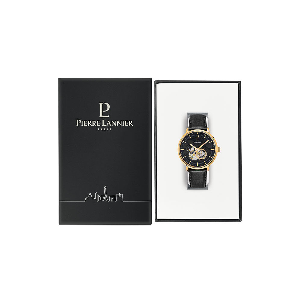Montre Pierre Lannier Trio Noir - Montres automatiques Homme | Marc Orian