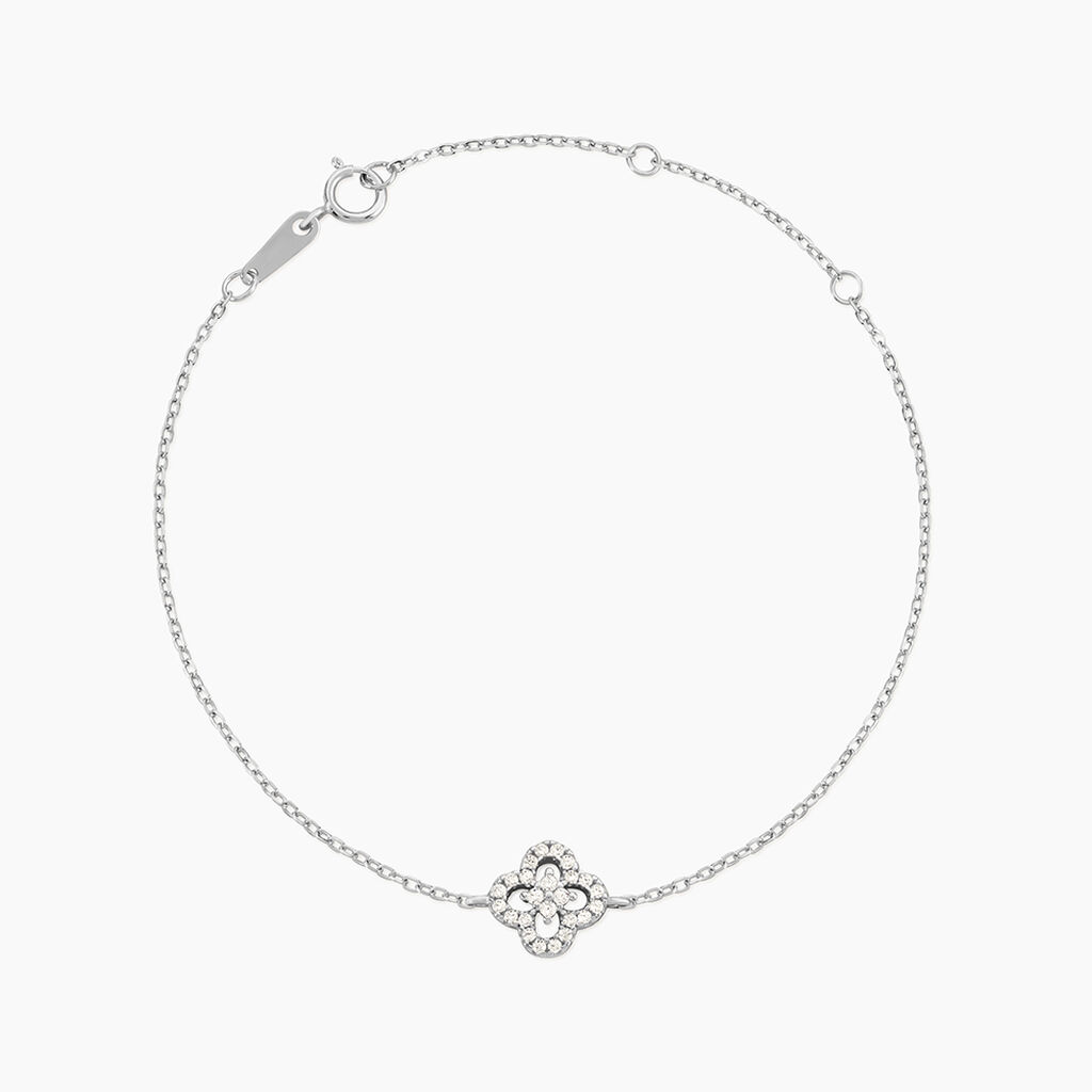 Bracelet Lubomila Argent Blanc Oxyde De Zirconium - Bracelets fantaisie Femme | Marc Orian