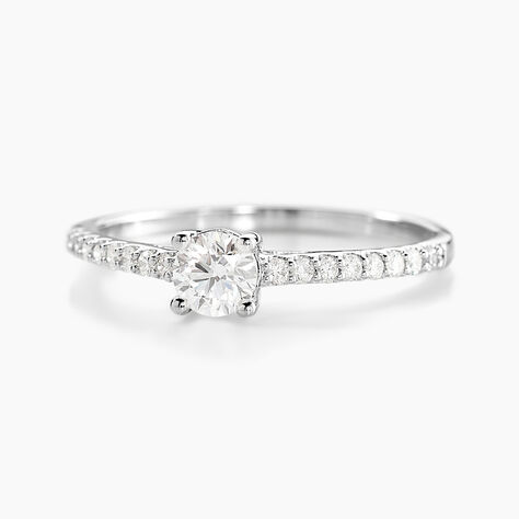 Bague Solitaire Or Blanc Nyala Diamants - Solitaires Femme | Marc Orian