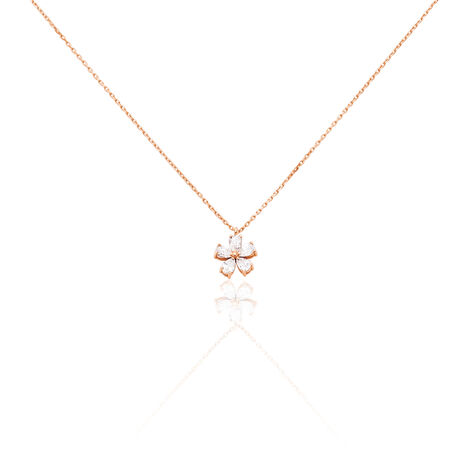Collier Argent Rose Siriana Oxyde De Zirconium - Colliers avec pierres Femme | Marc Orian