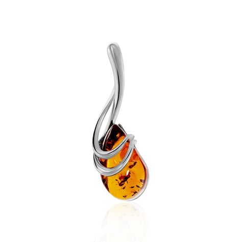 Pendentif Argent Blanc Melusine Ambre - Pendentifs Femme | Marc Orian