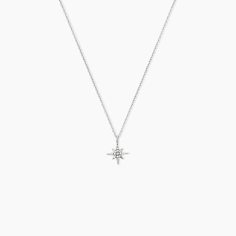 Collier Lysianne Argent Blanc Oxyde De Zirconium - Colliers avec pierres Femme | Marc Orian