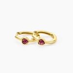 Cr&eacute;oles Poem Argent Jaune Tourmaline - Cr&eacute;oles Femme | Marc Orian