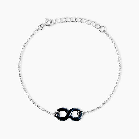 Bracelet Alicia Argent Blanc Céramique - Bracelets chaînes Femme | Marc Orian
