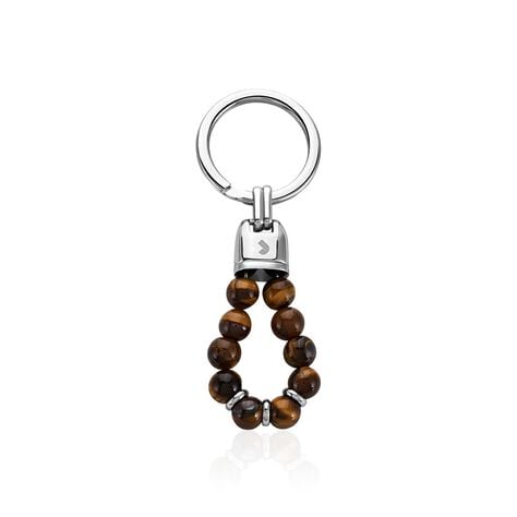 Porte Clefs Jourdan Acier Gris - Bijoux fantaisie Homme | Marc Orian