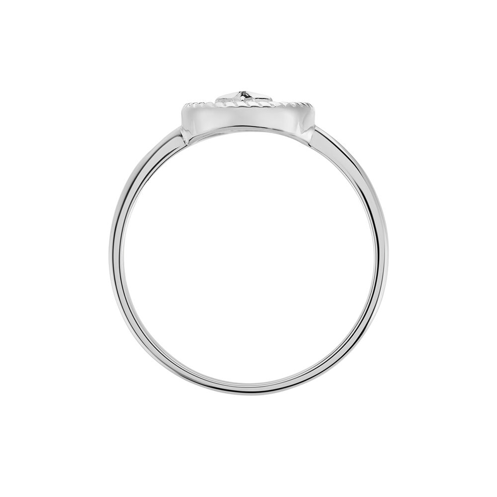 Bague Izarra Argent Blanc Nacre - Bagues de promesse Femme | Marc Orian