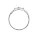 Bague Izarra Argent Blanc Nacre - Bagues de promesse Femme | Marc Orian
