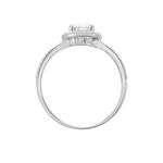 Bague Stelila Or Blanc Oxyde De Zirconium - Solitaires Femme | Marc Orian