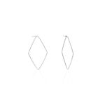 Cr&eacute;oles Ursula Argent Blanc - Cr&eacute;oles Femme | Marc Orian