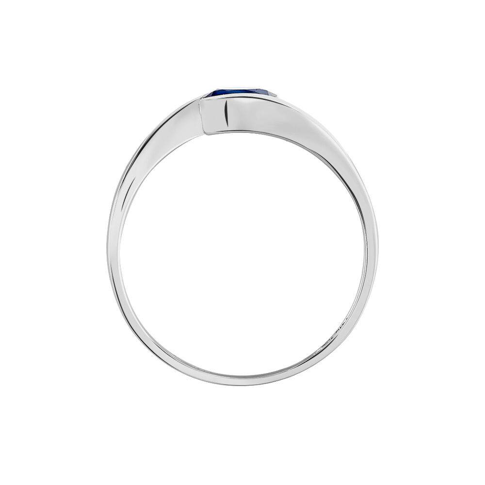 Bague Camilia Or Blanc Saphir - Solitaires Femme | Marc Orian