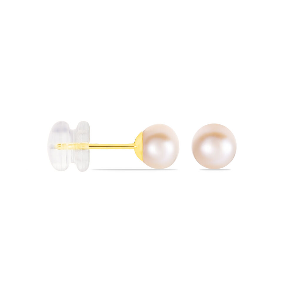 Boucles D'oreilles Suki Or Jaune Perle De Culture - Boucles d'oreilles mariage Femme | Marc Orian