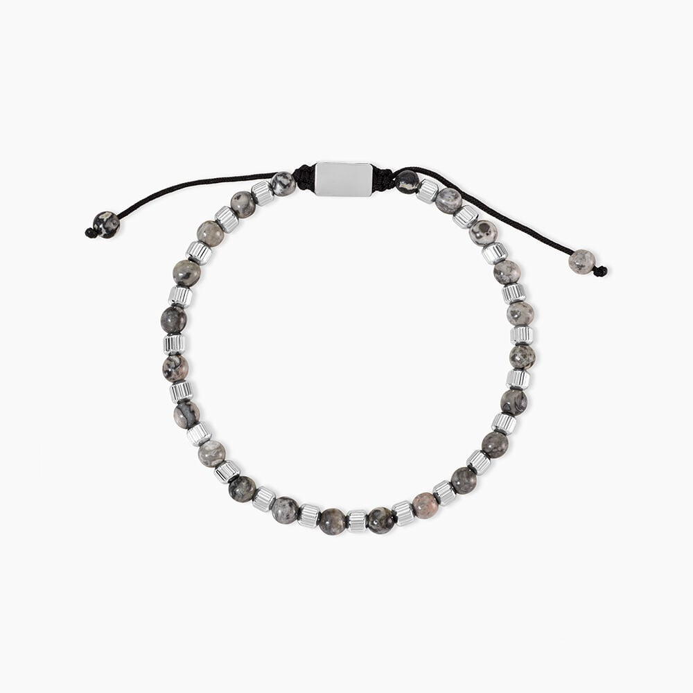 Bracelet Lisandro Acier Argent&eacute; - Bracelets cordons Homme | Marc Orian