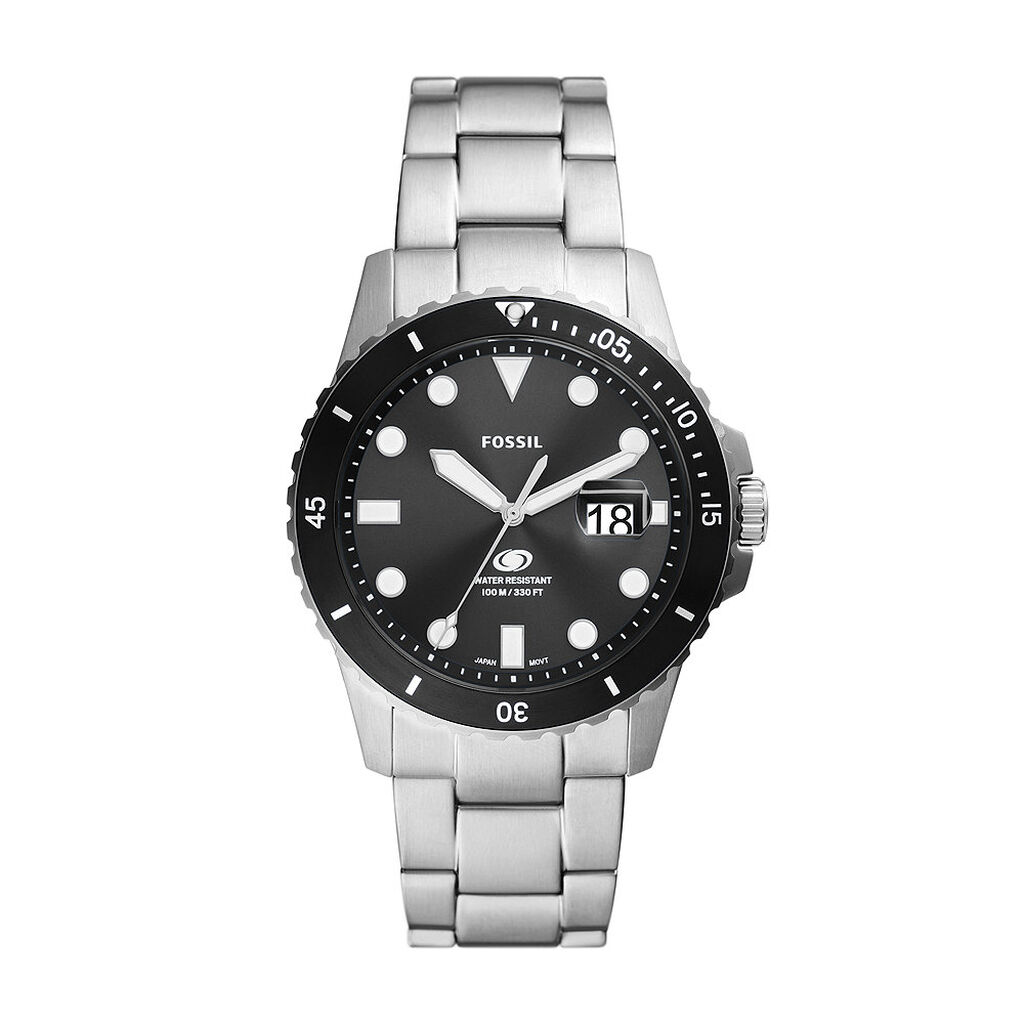 Montre Fossil Blue Dive Noir - Montres &eacute;tanches Homme | Marc Orian