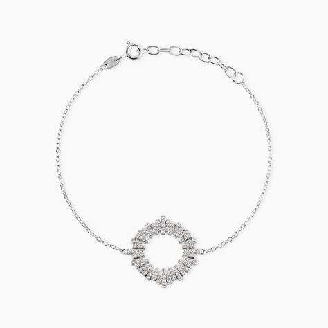 Bracelet Doretta Argent Blanc Oxyde De Zirconium - Bracelets fantaisie Femme | Marc Orian
