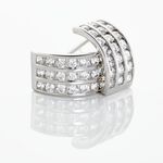 Demi Cr&eacute;oles Or Blanc Jacobea Oxyde De Zirconium - Cr&eacute;oles Femme | Marc Orian