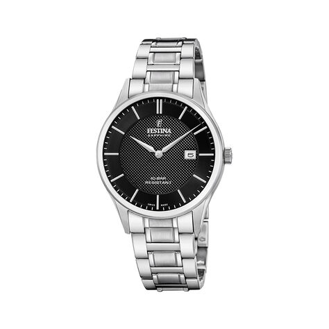 Montre Festina Swiss Made 40 Noir - Montres &eacute;tanches Homme | Marc Orian