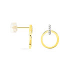 Boucles D'oreilles Pendantes Or Jaune Melissande Diamants - Pendantes Femme | Marc Orian