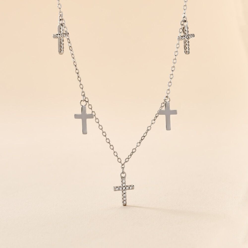 Collier Ivah Argent Blanc Oxyde De Zirconium - Colliers avec pierres Femme | Marc Orian