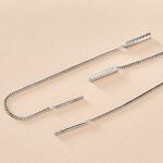 Boucles D'oreilles Pendantes Mila Argent Blanc - Pendantes Femme | Marc Orian