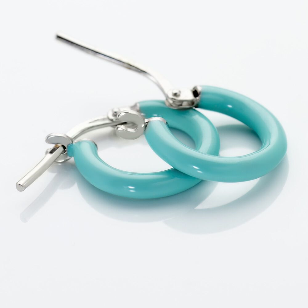 Cr&eacute;oles Argent Blanc Sadia - Cr&eacute;oles Femme | Marc Orian