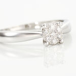 Bague Solitaire Artemis Or Blanc Diamant - Solitaires Femme | Marc Orian