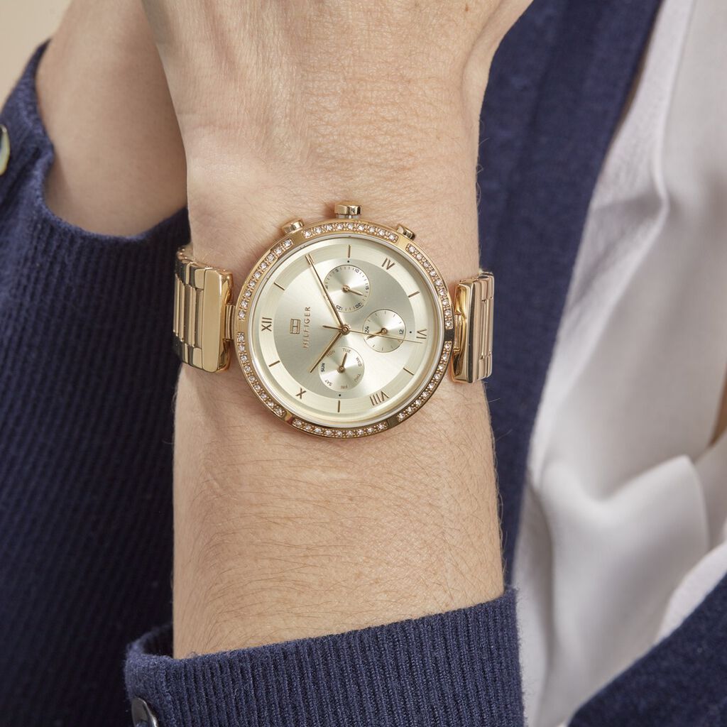 Montre Tommy Hilfiger Doré - Montres Femme | Marc Orian