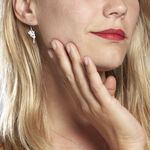 Boucles D'oreilles Pendantes Anita Argent Blanc - Pendantes Femme | Marc Orian